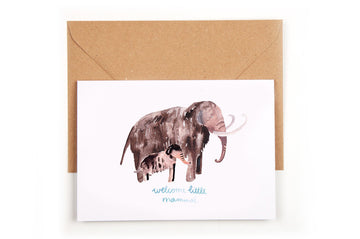 Folded Card Welcome little Mammal