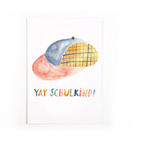 Postcard YAY SCHOOL CHILD